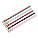 Aolove Basic Classic Padded Leather Pet Collars for Cats Puppy Small Medium Dogs (Brown, Small)