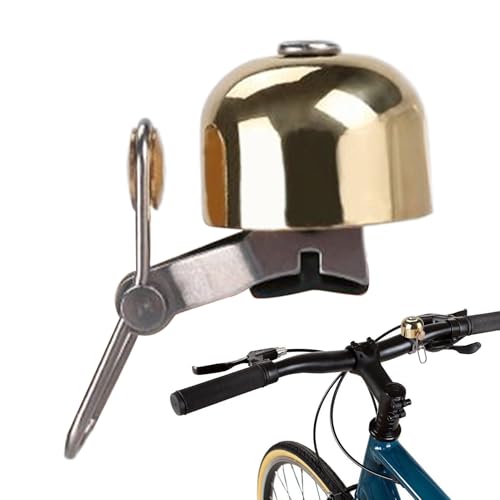 Gupcaqosjw Timbre para Bicicleta Adultos,Timbre de Cuerno para Ciclismo Estilo Retro - Montaje En Manillar Decoración Retro para Hombre Mujer Niño Seguridad Ciclismo Carretera Montaña Ciudad Noche