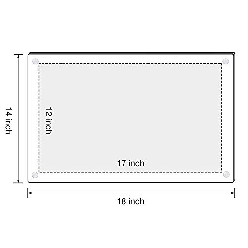 Niubee 12X16 And 11X17 Clear Acrylic Wall Mount Picture Frames, A3 Size Floating Frameless Photo Frame For Certificate Poster Display-Double Panel(Full Frame Is 14.5X18.5 Inch) #TOP4