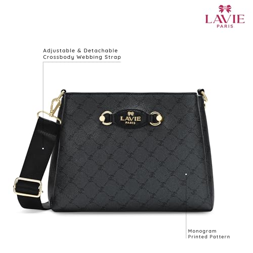 Image of LAVIE PARIS Women's Lior 3 Compartment Crossbody Sling Bag | Ladies Purse Handbag | Gift for Women