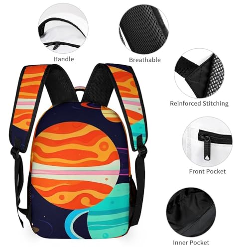 3-in-1 Backpack Set with Lunch Bag & Pencil Case, Astronaut Backpack with Front Pocket, Insulated Lunch Tote, Large Capacity Pencil Pouch3