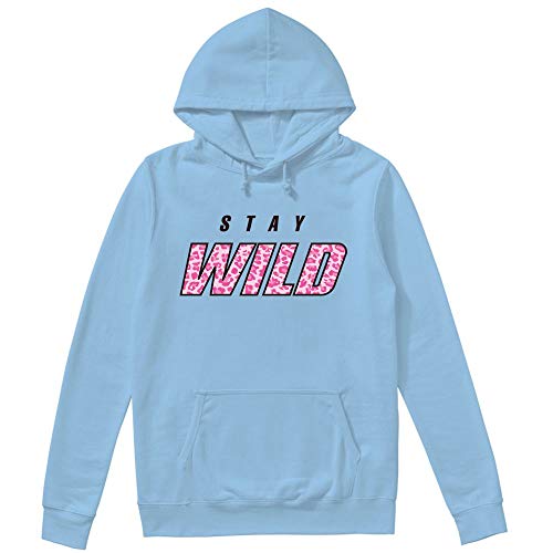 Ben Azelart Merch Ben Azelart Stay Wild Logo T,Sweatshirt Hoodie (Light Blue, M)