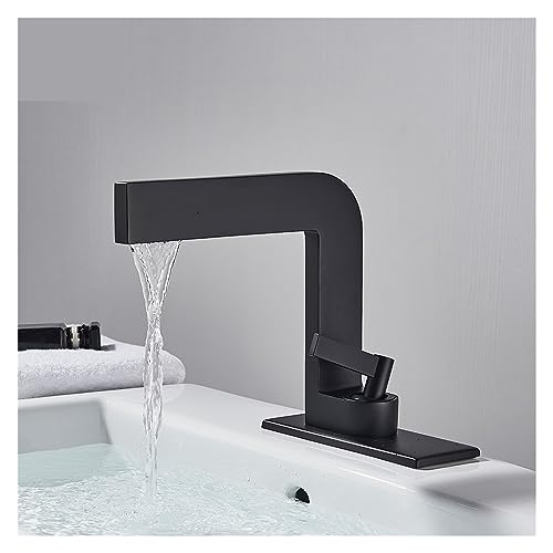 Robinet de bain à large bec cascade carrée finition nickel brossé - 3