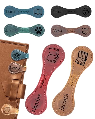 Marcadores Magnéticos de Cuero Personalizados,Marcapaginas