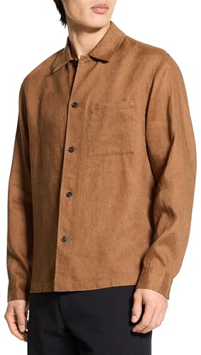 Theory Men's Lt Shirt in Relaxed Linen4