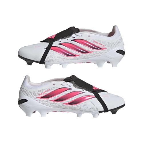 adidas Unisex Predator League Fold-Over Tongue Firm Ground Football Boots Shoes, FTWR White/Solar Turbo/core Black, 40 2/3 EU – Ansicht 6
