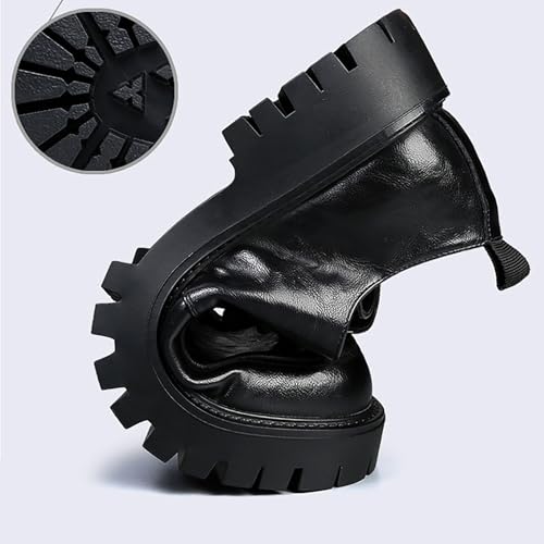 Men's Genuine Leather Shoes Anti-Slip Rubber Sole Comfortable Business Casual Wedding Formal Slip-Resistant Dress Shoes3