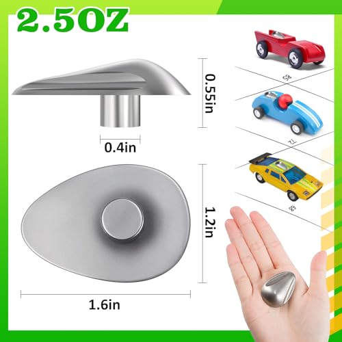 Biubee Tungsten Canopy Weights for Derby Car- 2.5 OZ Incremental Cylinders Derby Cars Pinewood Weights to Speed Up, Tungsten Canopy Weight for Faster Speed