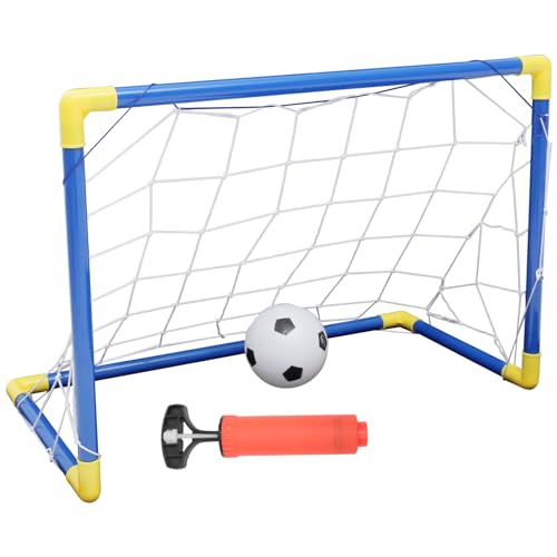 BESPORTBLE 1 Juego Puerta De Entrenamiento De Fútbol Equipo De Futbol Juguetes para Pequeñas Porterías De Fútbol Juguetes Al Aire Libre Porterías De Fútbol Portátiles Pelota Flotar Blue