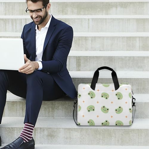 Bolso para laptop senya con diseño de rana verde miniatura 3