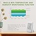 Indoor Outdoor Thermometer Hygrometer Wireless, Temperature Humidity Monitor with 330FT Range Remote Sensor, Max/Min Record, ℃/℉ Switch for Home, Office,Greenhouse, Baby Room (Type B)