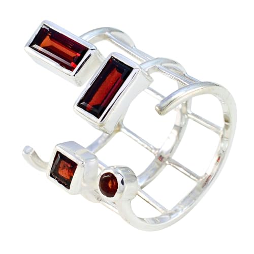 Bague réglable en argent 925 avec émeraude artisanale et pierres de lithothérapie de prestige