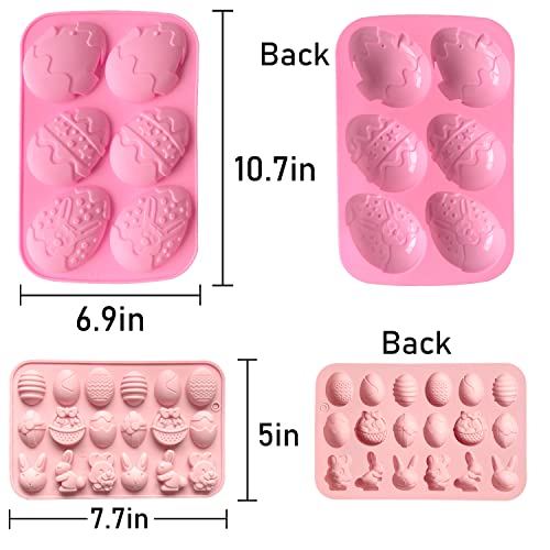Mauts-Inus Easter Egg Molds Large Chocolate Molds, Used To Make, Easter Rabbit Chocolate Candies Molds, Easter Egg Chocolate Cakes Molds And Jelly Pudding #TOP1