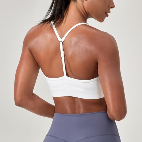 Yuerlian Workout Sports Bras for Women Fitness Wireless Gym Padded Yoga Medium Impact Bra2