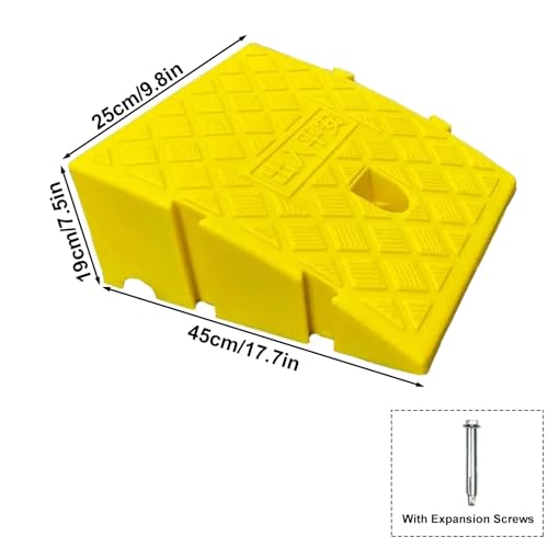 Rampa portátil de PVC para bordillos, 7.5 in alto, negra miniatura 7