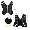 ZELUS Weighted Vest 12lb Weight Vest with Reflective Stripe for Workout, Strength Training, Running, Fitness, Muscle Building, Weight Loss, Weightlifting