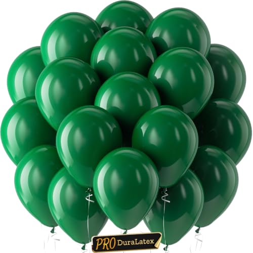 Image of Bezente Pro Duralatex Dark Green Extra-Thick Balloons 120 Pack 10 inch