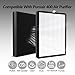 400 Replacement Filter, 3-In-1 Replacement Filter Suitable for Puroair Hepa 14 Air Purifier, Grade True HEAP 14 for Smoke, Pet Dander, Dust and More, 1PCS