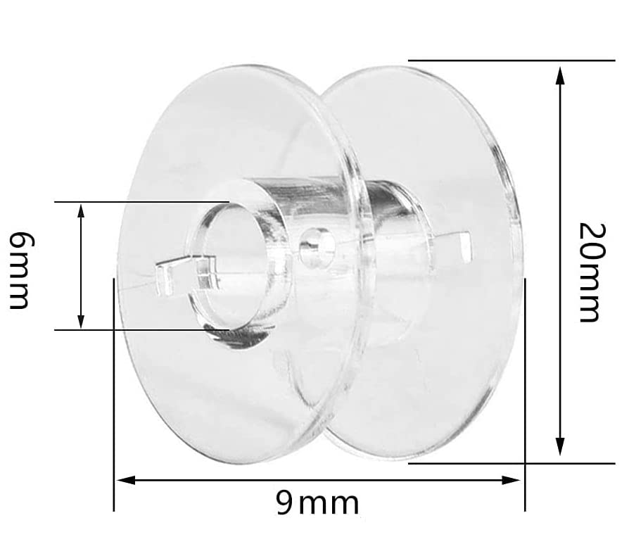 Set 100 Bobine per Macchina da Cucire, Bobine in Alluminio Gialle