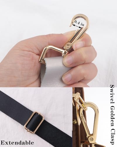 Image of Wide Purse Strap Solid, Replacement Crossbody Shoulder Handbags Strap for Women Adjustable