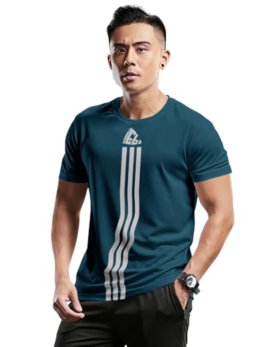 Image of Noble Monk Men's Regular Fit T Shirt |Half Sleeves |Round Neck | Casual T-Shirt for Me