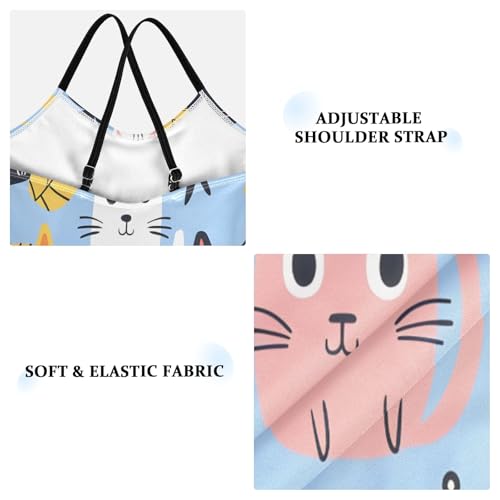 Girl's One Piece Swimsuit Cute Cat Z Beach Bathing Swimwear3