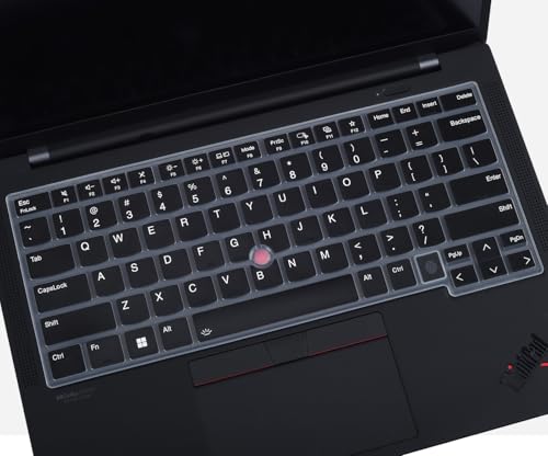 Keyboard Cover for Lenovo ThinkPad X1 Carbon Gen 13 & Gen 12, ThinkPad T14 T14s Gen 5, P14s Gen 5 & L14 Gen 5 Series Laptop, ThinkPad X1 Carbon Gen 13 Keyboard Skin Protector -Black