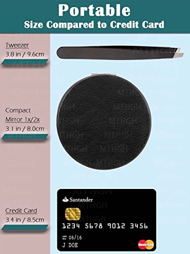 MTHGH Specchio tascabile con ingrandimento 1x/2x