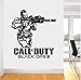 Price comparison product image Wall Sticker Call of Duty Black Xbox Teen Room Vinyl Wall Art Decal Sticker Size56 * 64cm