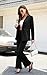 Agenlulu Women's 2 Piece Suits Business Casual Outfits Long Sleeve Solid Blazer Pantsuits Professional Office Work Sets Black