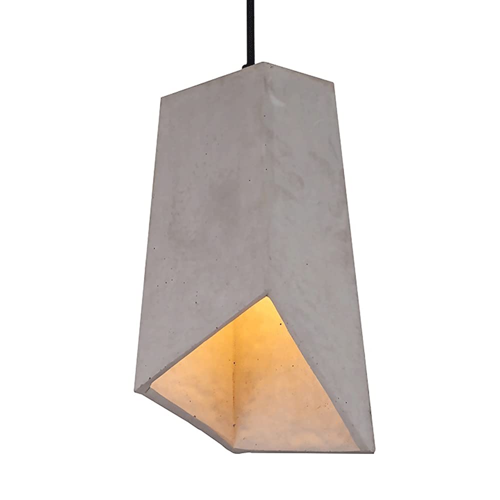 Daoke Chandelier, V-Intiger Industrial Cement Chandelier Metal Head Ceiling Light E-Dison Pendant Light Light Light Decorative Coffee Loft Corridor Club Living Room Corridor