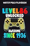 polo 86c g40  Water Polo Playbook :Level 86 Unlocked Awesome 1936 Video Game 86th Birthday Gift: Gifts for Girls:Practical Water Polo Game Coach Play Book  ... Tactics & Strategy  Gift for Coaches