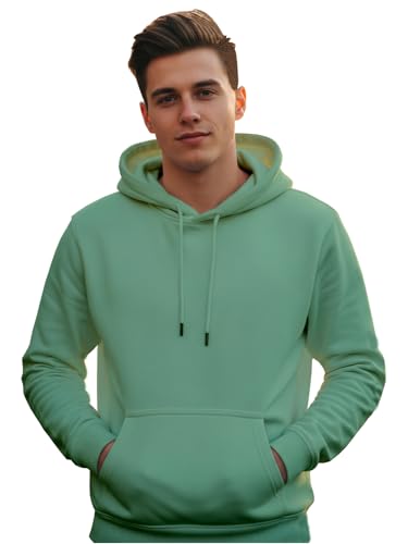 Image of XENOVAURBAN Unisex Cotton Fleece Solid Plain Hoodie - Pack of 1
