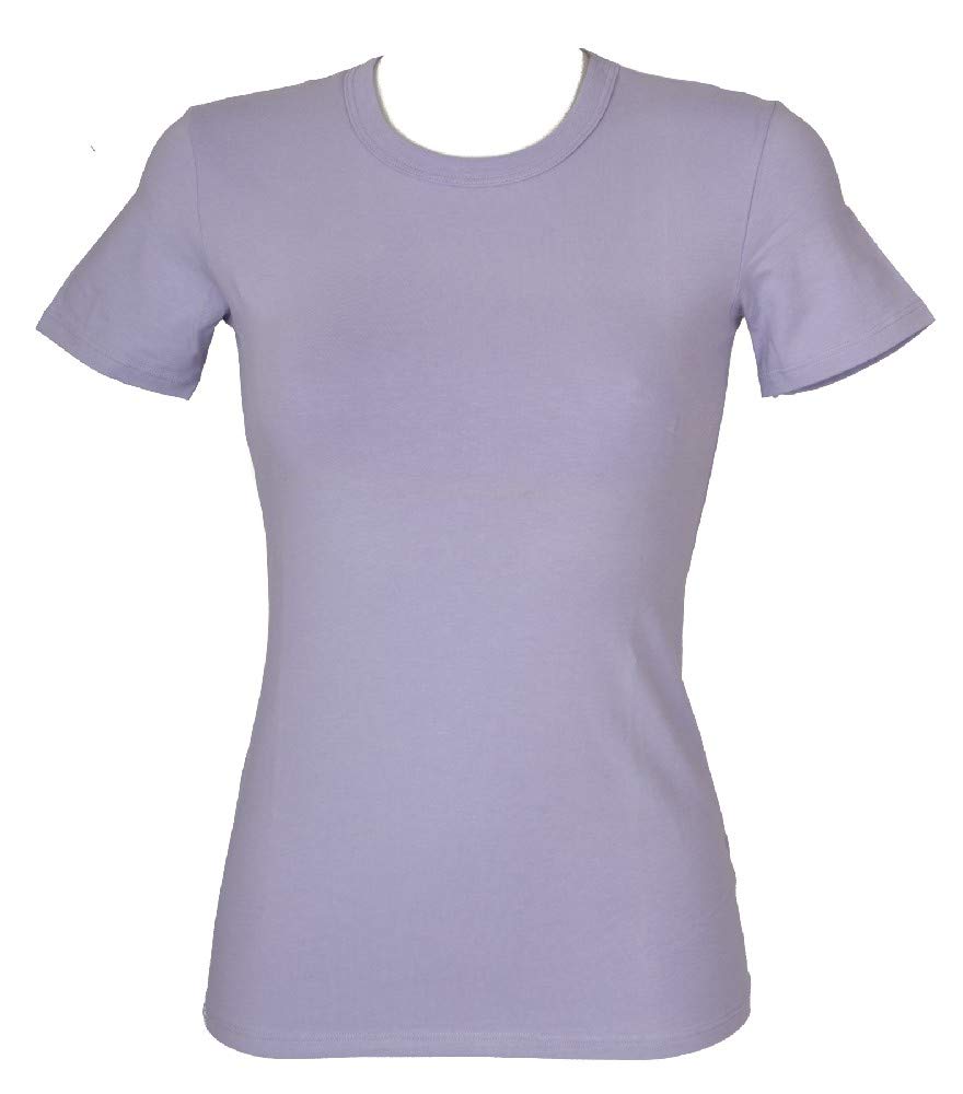 Dolce & Gabbana T-Shirt Maglietta Donna Manica Corta Girocollo Cotone D&G Articolo N91107, F1992 Violet, I 4 - EU XL - USA L - UK L - F 44