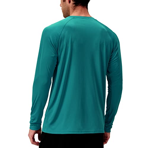 Image of NAVISKIN Men's Rash Guard Shirts Swim Shirts UPF 50+ UV Sun Protection Long Sleeve Shirts Lightweight Quick Dry