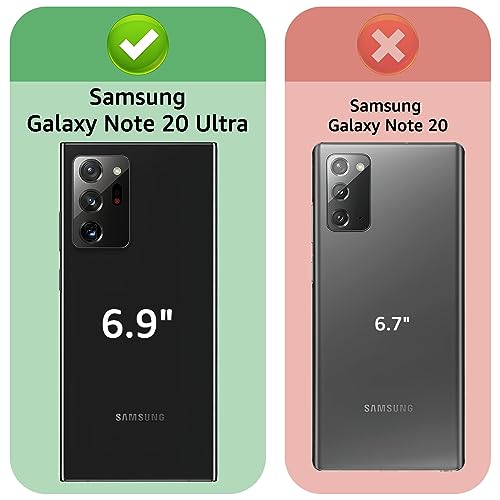 XcaseBar for Samsung Galaxy Note 20 Ultra Wallet case with Zipper Credit Card Holder?RFID Blocking?, Flip Folio Book PU Leather Phone case Shockproof Cover Women for Samsung Note20Ultra case Rose Gold