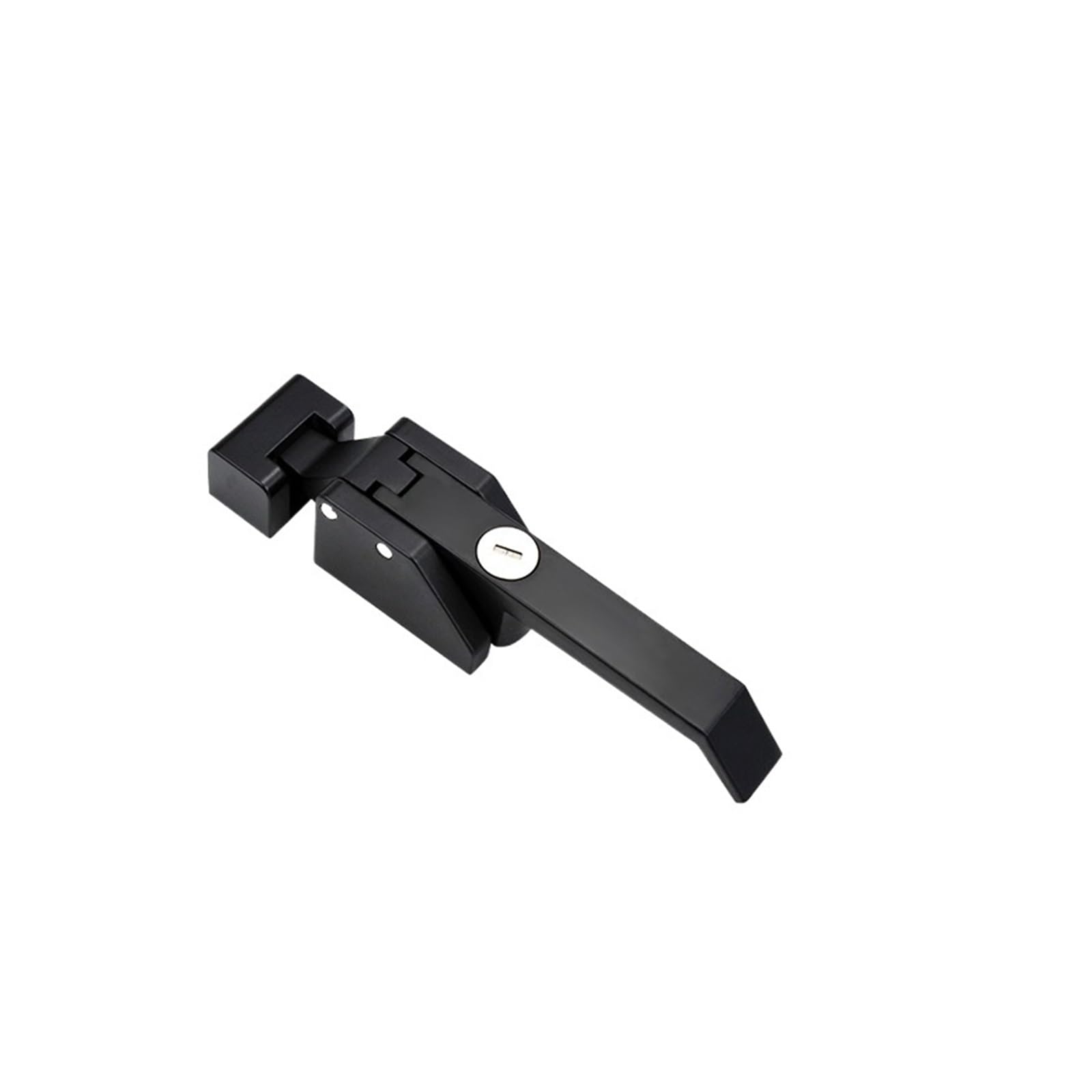 YMUGUEGH Freezer Handle Door Hinge Industrial Knob Lock Latch Hardware Pull Part Equipment Plant(Black with key)