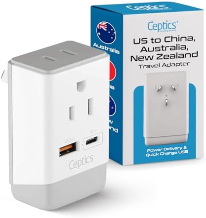 Amazon.com: Australia New Zealand Power Adapter, TESSAN Type I Travel ...