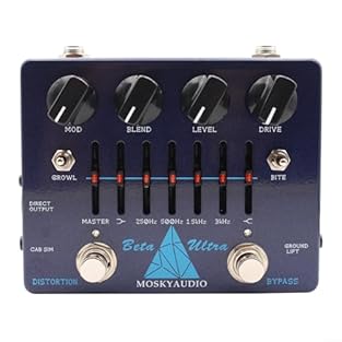 DUAL DISTORTION CIRCUITS: Select punchy definition or brutal raw tones instantly to match any genre, giving bassists versatile sound shaping for live and studio recording for SESSIONS PRECISE ACTIVE 6-BAND EQ: Shape your frequency response with exact...
