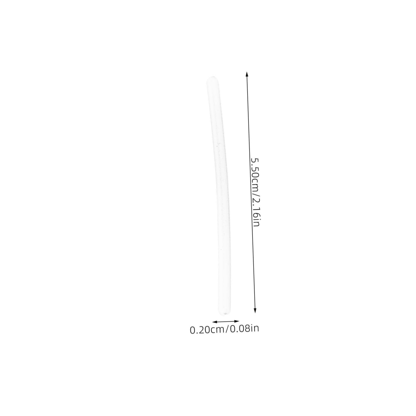 COLLBATH 4 Pairs Spectacle Sleeves Eyeglass Pads Sunglasses Temple Tips Eyeglasses Ear Grips Eyeglass Ear Grips Anti Slip Glasses Retainer Eyeglasses Replacement Parts White