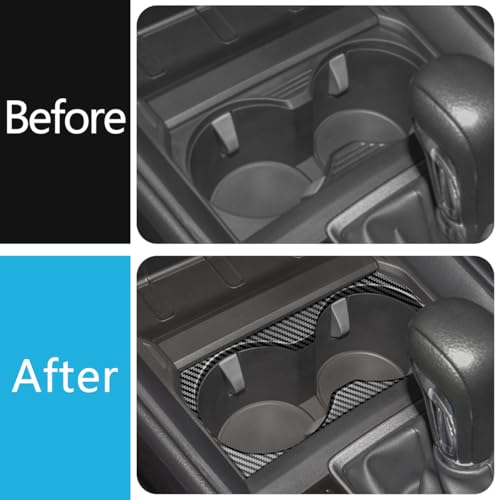 Portavasos interior para Mazda CX50 2023-2026 color Fibra de Carbono miniatura 2
