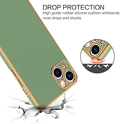 Veningo Iphone 14 Case, Iphone 14 Phone Case,Slim Fit Soft Tpu With Adjustable Wristband Kickstand Plating Scratch Resistant Shockproof Protective Cover For Apple Iphone 14 6.1 Inch 2022, Matcha Green #TOP7