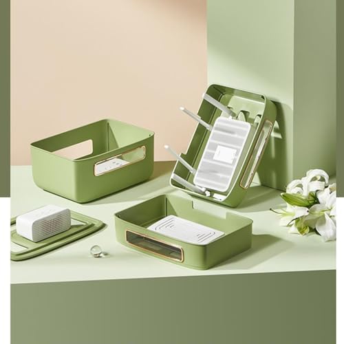 Cache-routeur Wi-Fi vert : boîte de rangement pour salon - 7