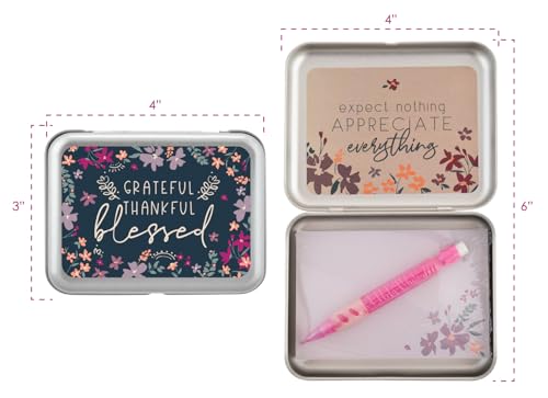 Image of Karma Sentiment Box - Note Taking, Prayer, Encouraging Notes, Grateful & Thankful Box - Inches