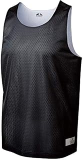 Joe's USA - Youth Moisture Wicking Mesh Athletic Reversible Tank-XL Black