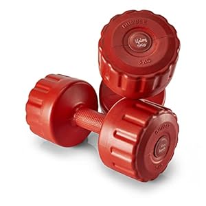 Lifelong PVC Fixed Dumbbells Pack of 2 for Home Gym Fitness Barbell, Workout at Home; for Resistance Training; Easy Grip and Anti- Slip Dumbbells (6 Month Warranty)