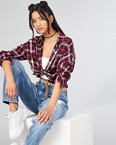 Image of Chimpaaanzee Women Drop Shoulder Crop Shirt
