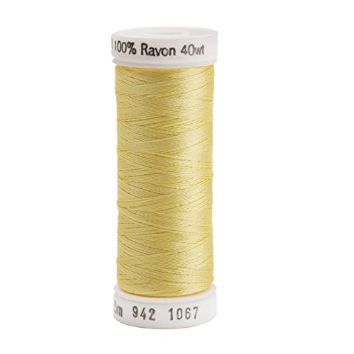 Hilo de Rayon Sulky para Coser, 250 yardas, Amarillo limón miniatura 1