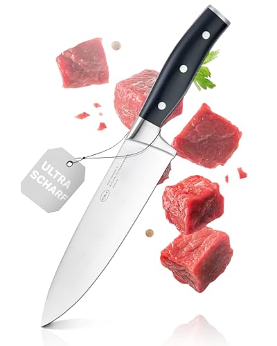 RÖSLE Kochmesser Tradition 20 cm - Hochwertiges und scharfes...