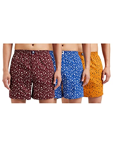 Amazon Brand – Symbol Men’S Cotton Boxers(Pack Of 3) (Syaw20Tobox01-Po3_Multicolor – 1_Xx-L_Multicolor – 1_Xx-L)